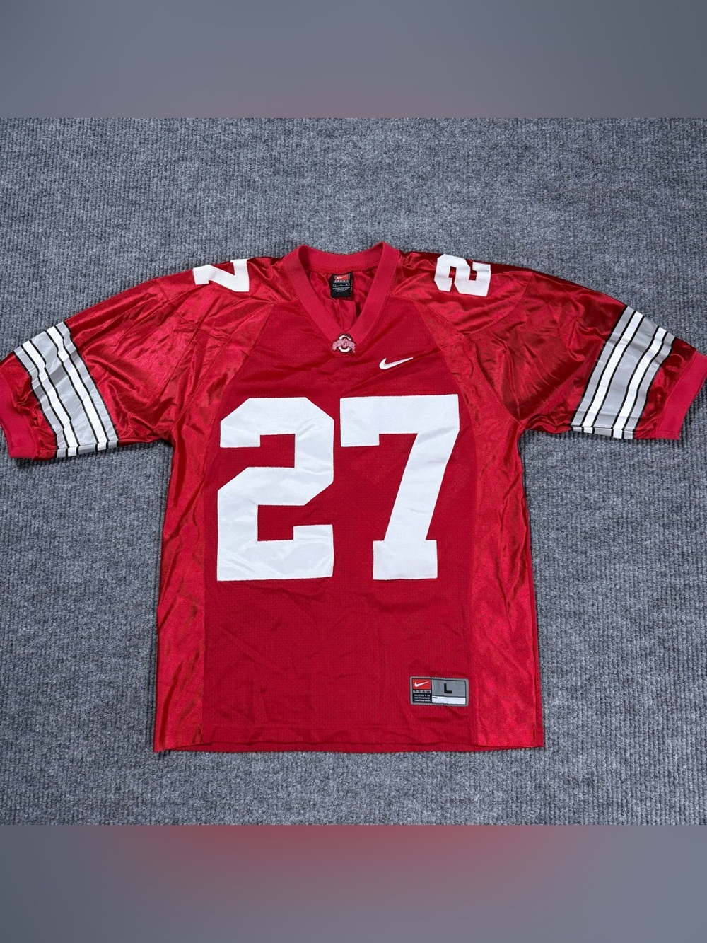 Vintage Ohio State Buckeyes Eddie George #27 Jersey Mens Large Red Nike Team